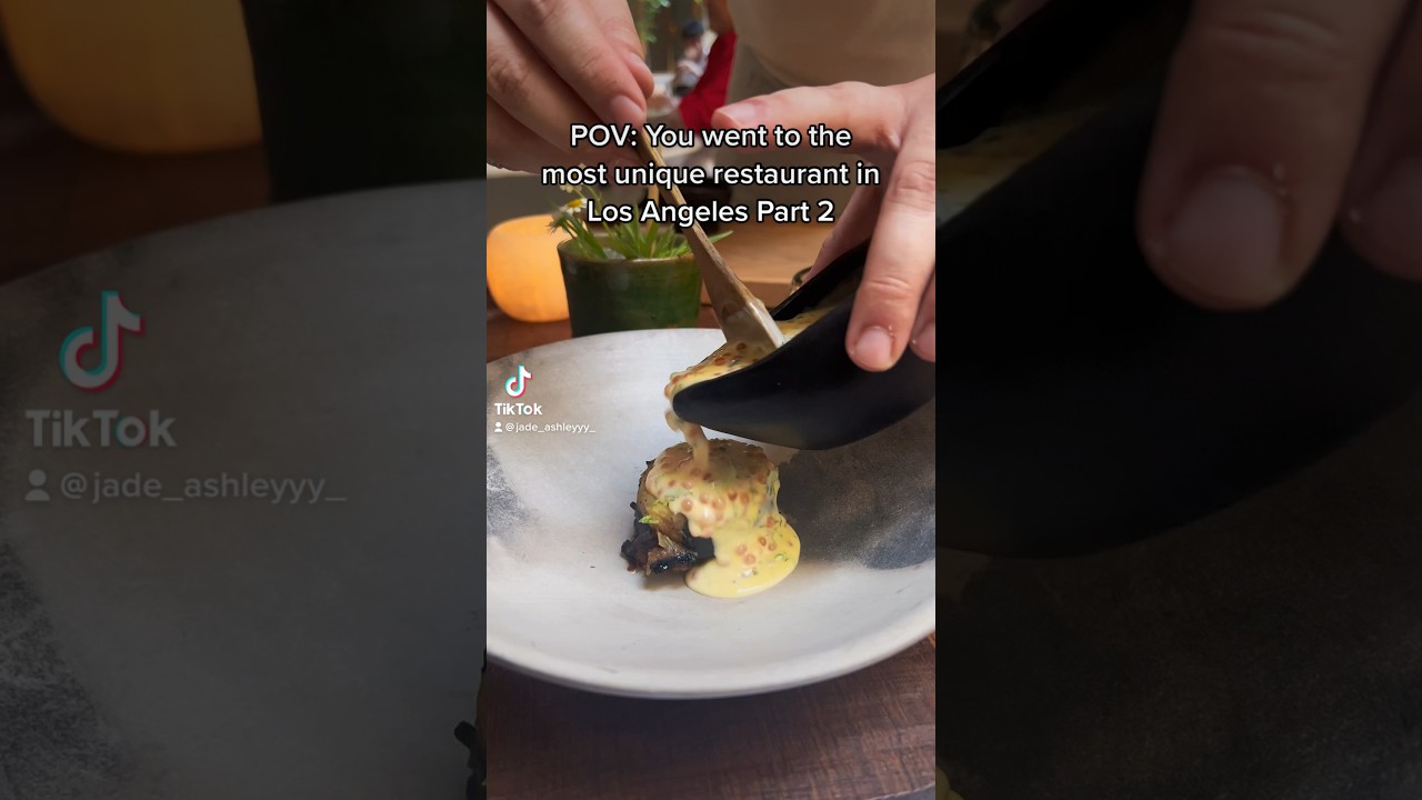 Second Course at the Most Unique Restaurant in LA 🔥 *5 Course Meal Experience* #LARestaurants #Food