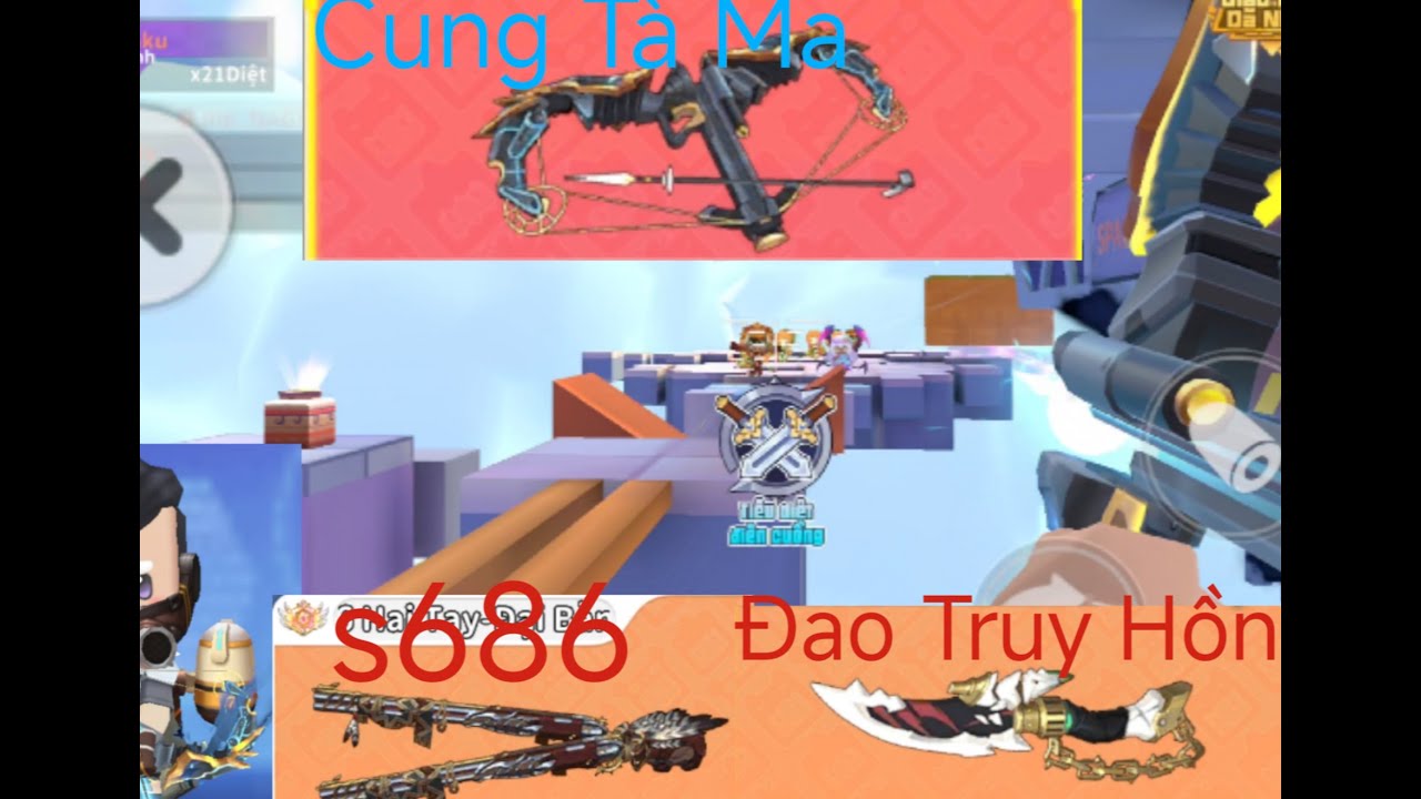 S686+Cung nổ Vip [SsS] tàn sát dã nhân | KhoaiLangBang |Miniworld Royal | dã nhân chạy ngay đi .