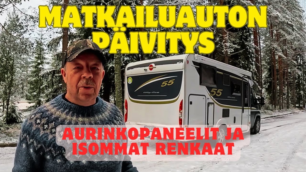 MATKAILUAUTOON AURINKOPANEELIT JA ROUHEAMMAT RENKAAT-testissä Etelä-Pohjanmaan reissulla