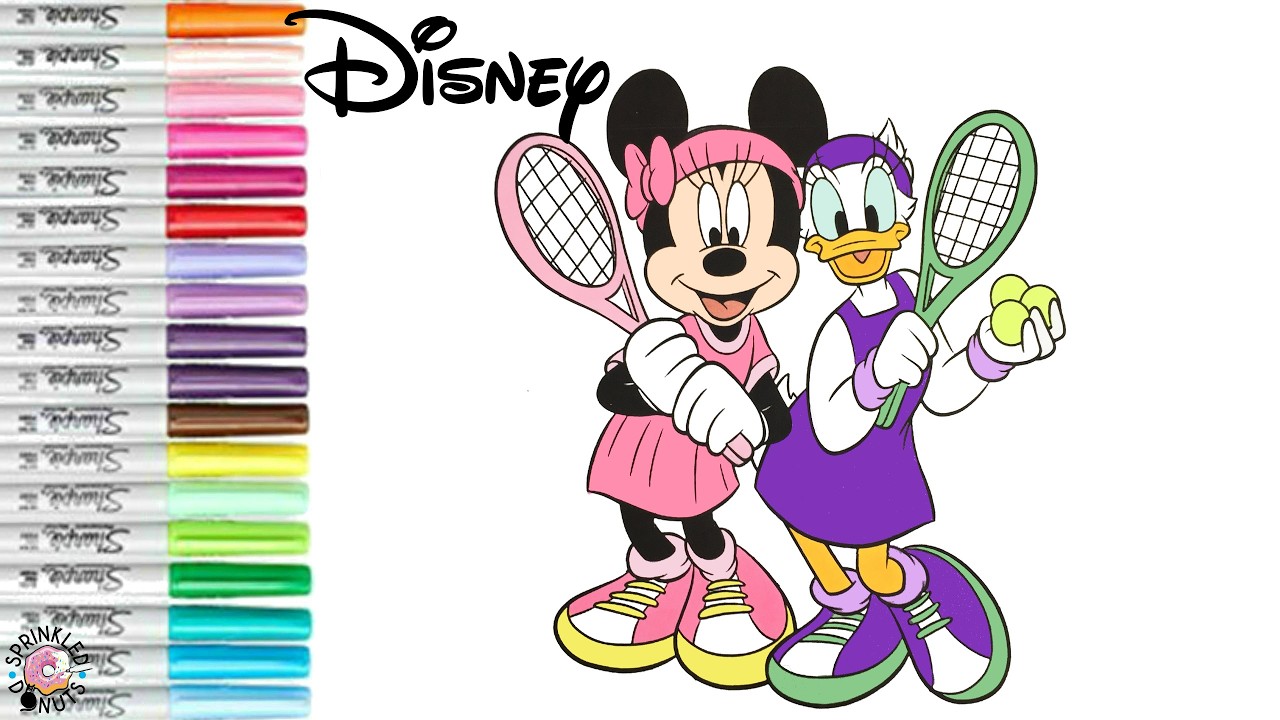 Disney Minnie Mouse and Daisy Duck Tennis Match Fun Sports