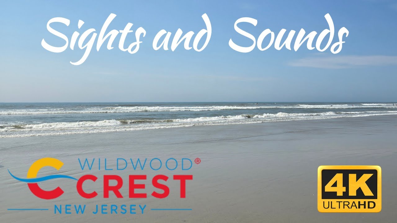 Wildwood Crest Beach 2025 | Relaxing Sights & Sounds in 4K | Jersey Shore Summer Escape
