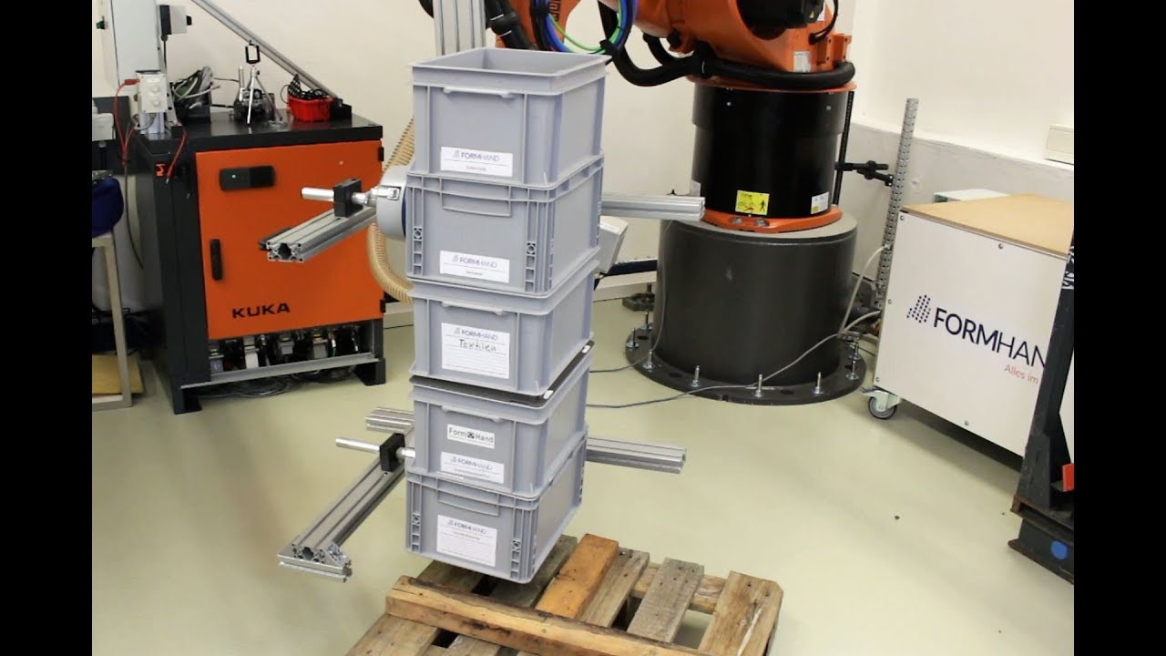 FORMHAND - Handhabung eines Kistenstapels aus KLTs
