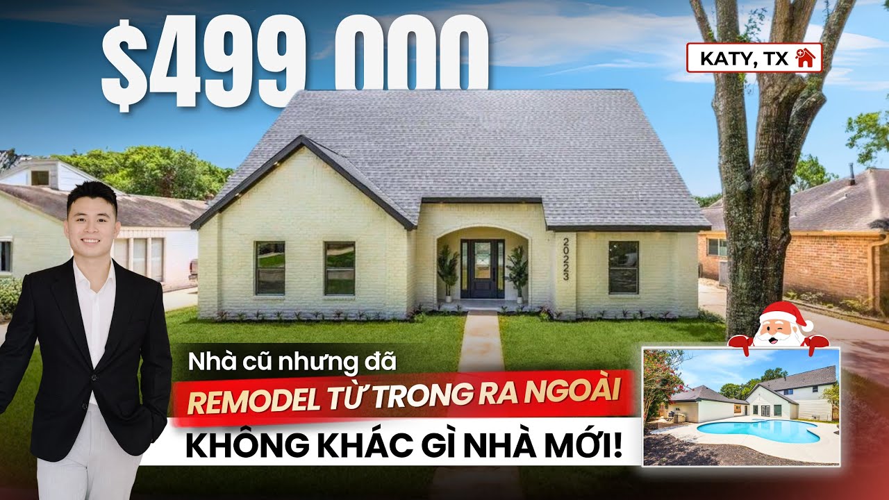 #63 Katy - Ngôi Nhà Remodel Rất Tinh Tế Ở Khu Vực Tốt Mà Thuế Siêu Rẻ 
