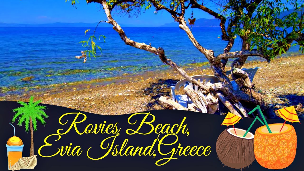 🏖️🎣Rovies Beach,Evia Island:⏰Where Time Slows Down and Serenity Reigns in Crystal Clear Waters!🐚🥽