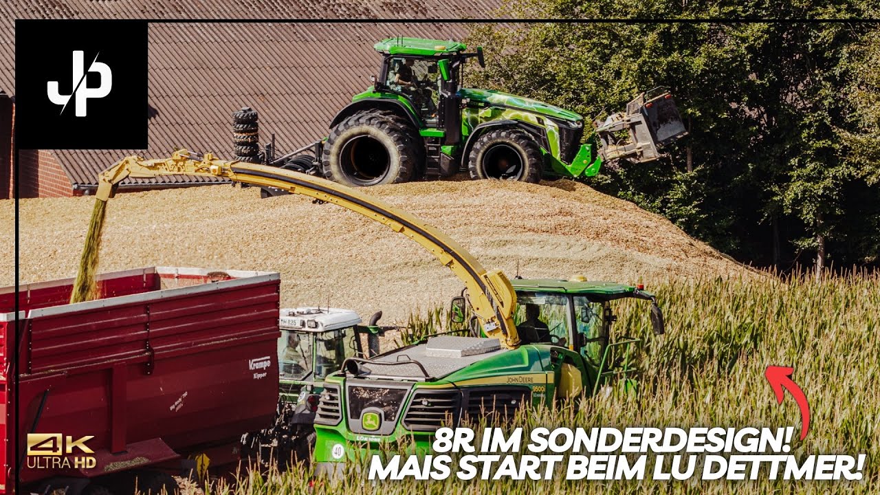 Maisernte 2025 🌽 John Deere 8R im Ersteinsatz! || JP Agrar