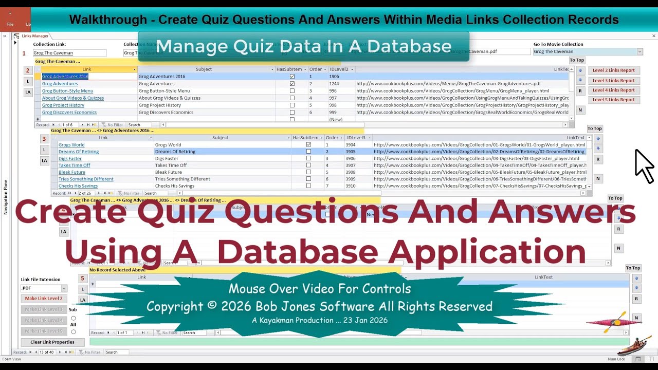 Walkthrough Create Quiz Questions And Answers Using A Database Application 2026 01 23