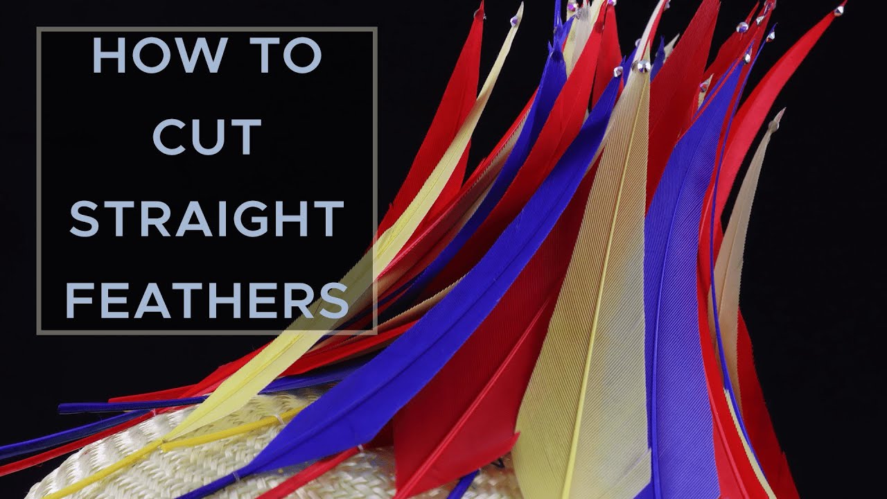 Feather Cutting Hack? How to get nice straight edges on your cut feathers