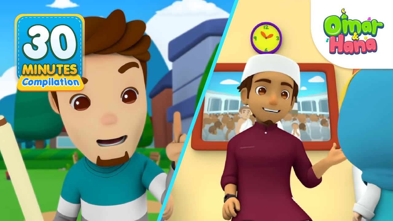 Omar & Hana 30 Minutes Compilation | Islamic Series & Songs For Kids | Omar & Hana English