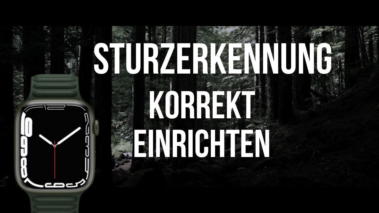 Sturzerkennung und Notruf SOS Funktion richtig einrichten, aktivieren | Apple Watch 2022