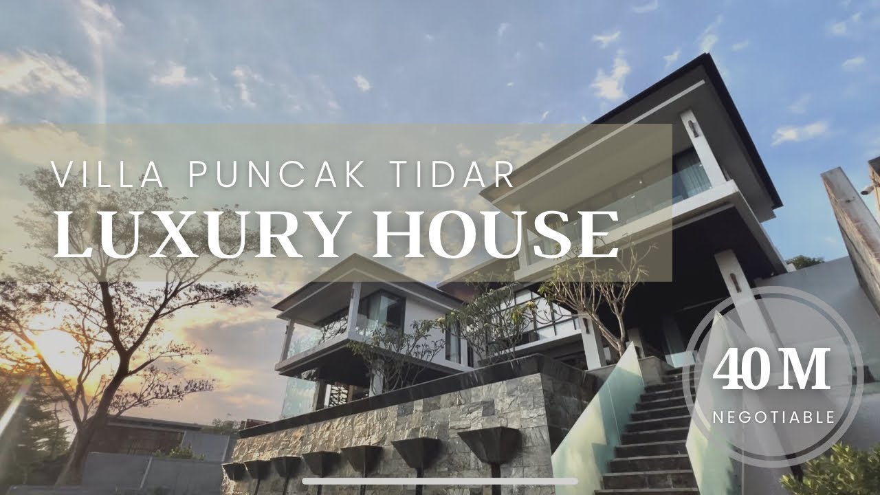 Luxury House Tropical Kontemporer Modern Design Villa Puncak Tidar Malang