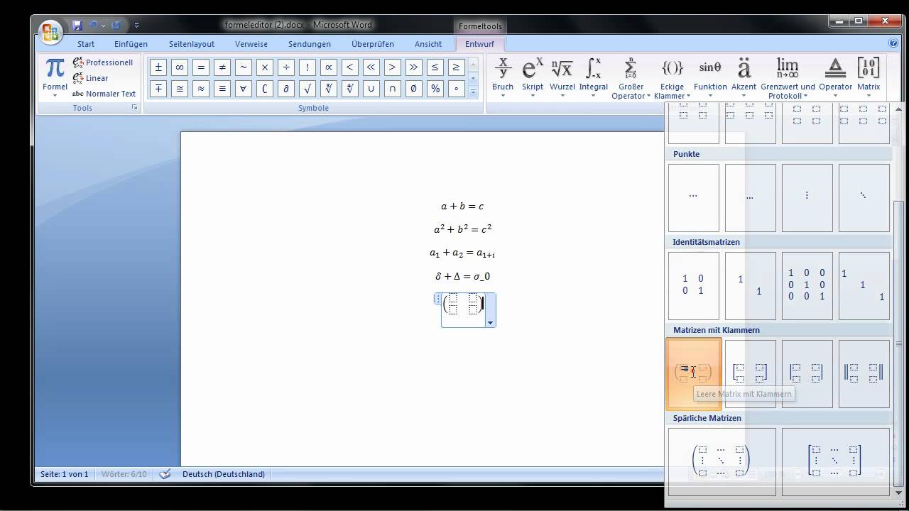 2_04 - Formeleditor in Word 2007