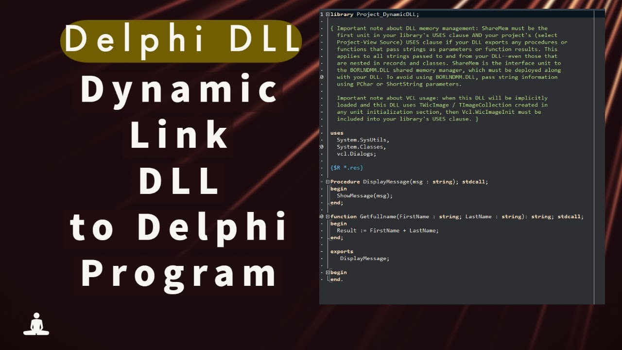 Dynamic Link Library | How to Write and Call DLL's within Delphi | DLL | Delphi DLL