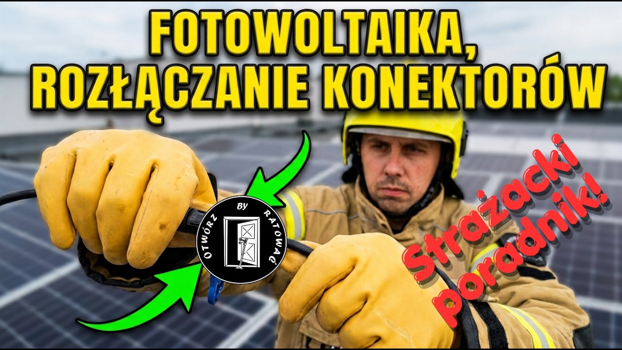 Fotowoltaika, rozłączanie konektorów.