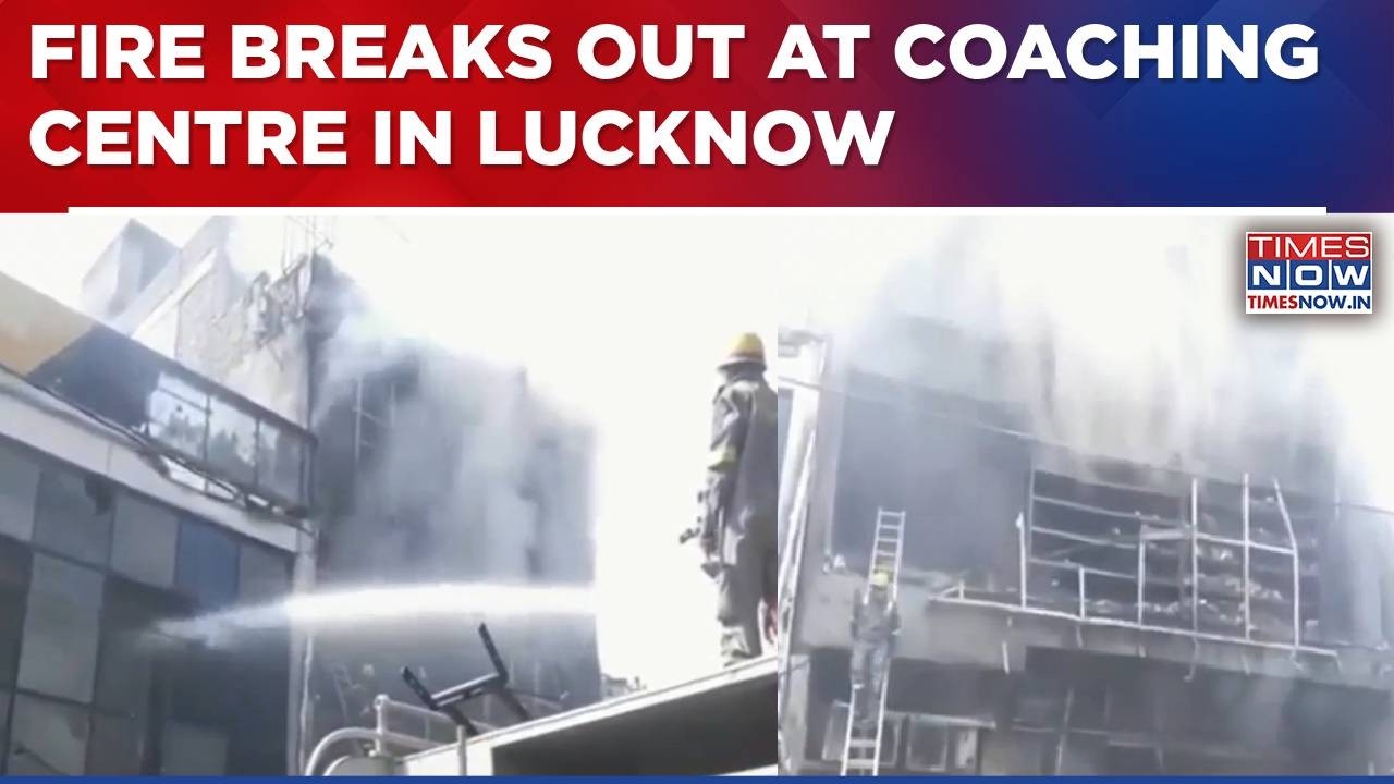 Massive Fire Breaks Out At Coaching Centre In Lucknow, Several Feared Trapped; Rescue Ops Underway