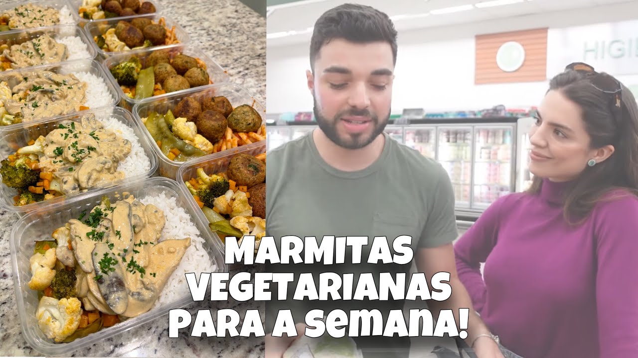 FIZ  MARMITAS VEGETARIANAS para meu amigo e ele economizou MUITO!👌🏻