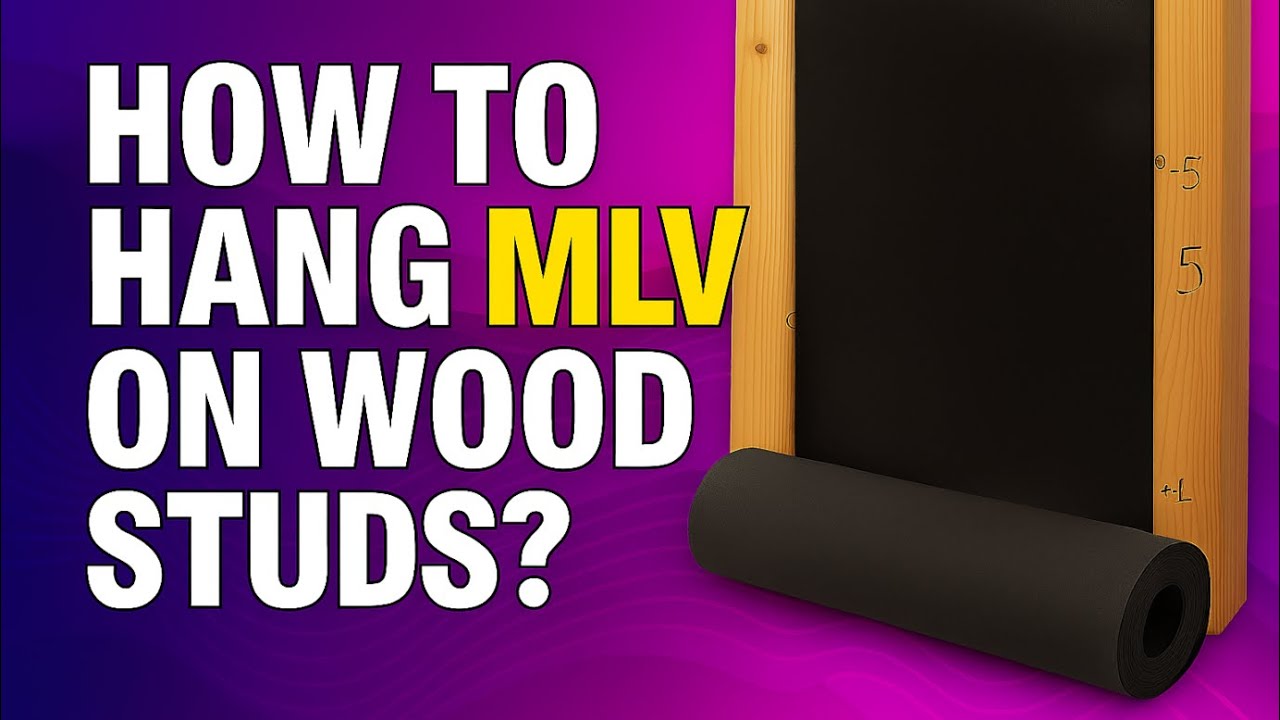 How to Hang Mass Loaded Vinyl (MLV) on Wood Studs