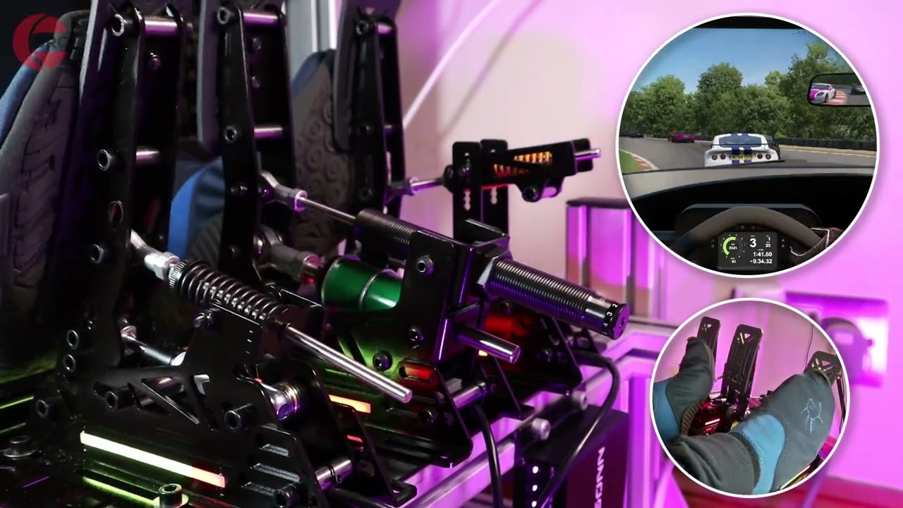 SIMSONN Pro X Pedals in action! | Pedal cam view!