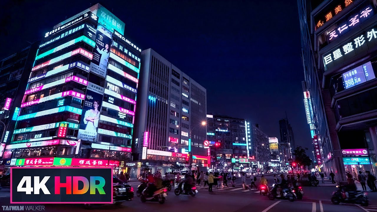 【4K HDR】Taipei Sunset Walk│南京東路-忠孝東路│Nanjing E. Rd.→Zhongxiao E. Rd.