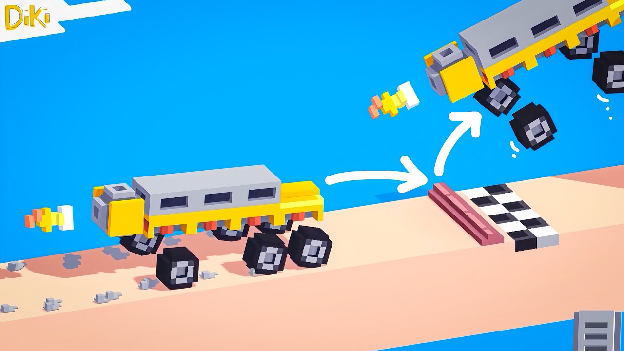 Failed because of a small obstacle - Fancade Drive Monkey [PART 2]