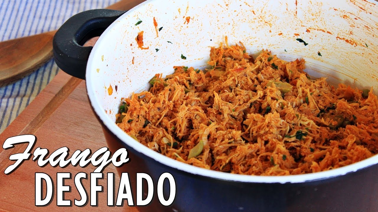 FRANGO DESFIADO E TEMPERADO PARA RECHEIOS DE TORTAS E SALGADOS | Menino Prendado