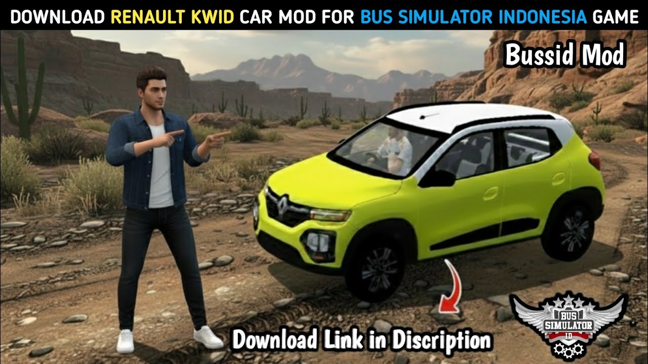 How To Add Bussid Renault Kwid Car Mod For Bussid | Bus Simulator Indonesia | Car Mod Bussid 