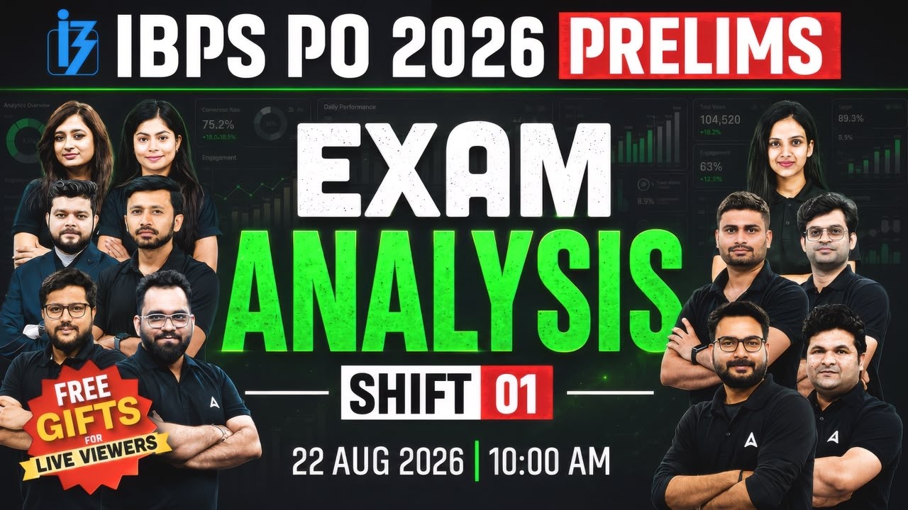 IBPS PO 2026 Exam Analysis | Shift 1 | Difficulty Level, Good Attempts & Questions