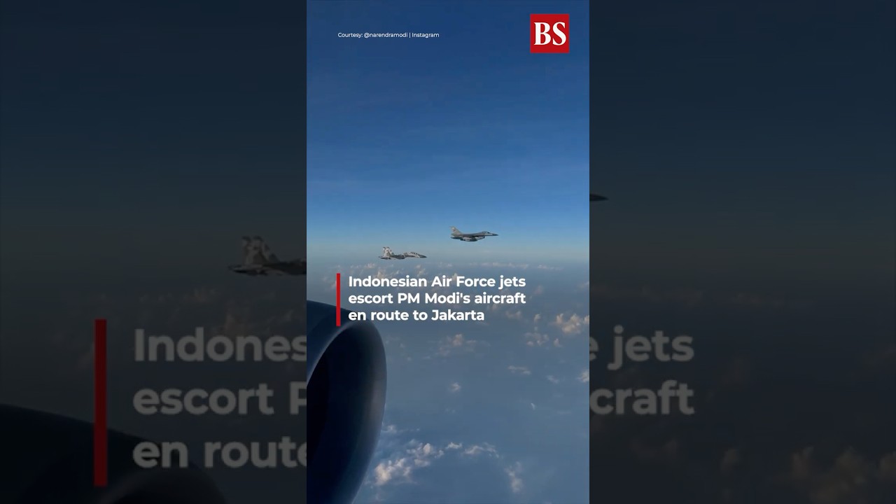 Video | Indonesian Air Force jets escort PM Modi's aircraft en route to Jakarta