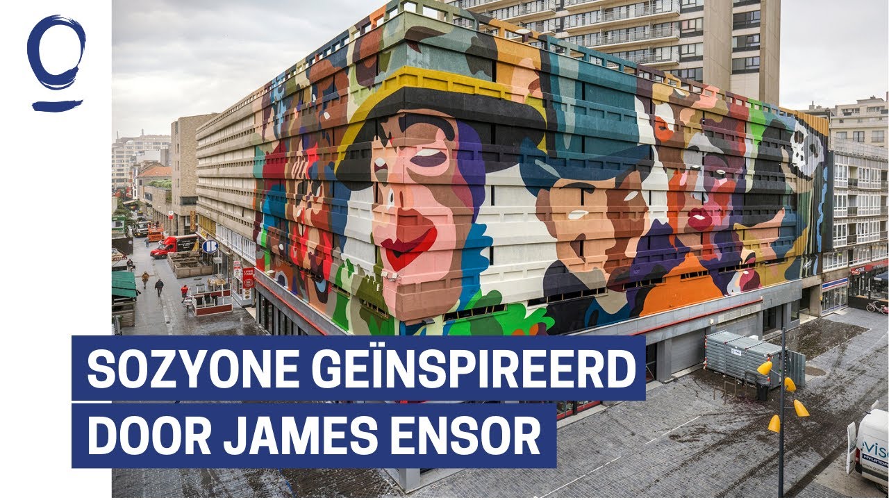Street art in Oostende: SozyOne | The Crystal Ship 2022