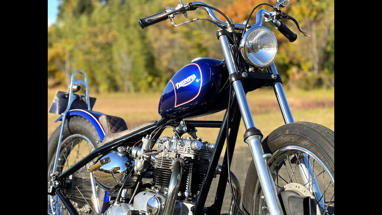 リジッド公認 1972年 T120R ボンネビル チョッパー
