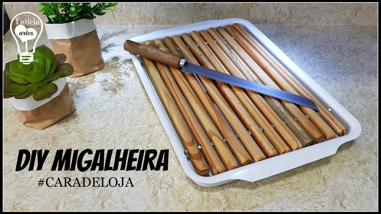 DIY MIGALHEIRA  | PORTA PÃO | #CARADELOJA | LETICIA ARTES