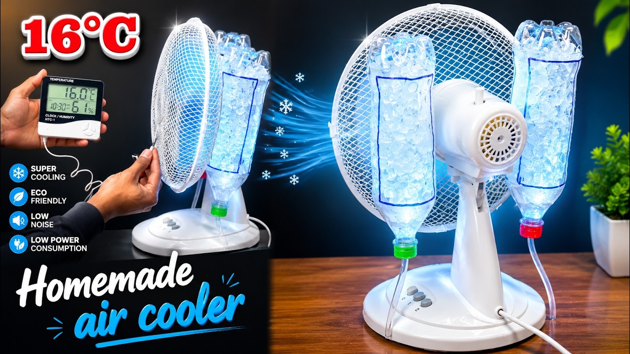 air cooler / homemade cooler / how to make cooler at home / table fan cooling ideas / homemade ac