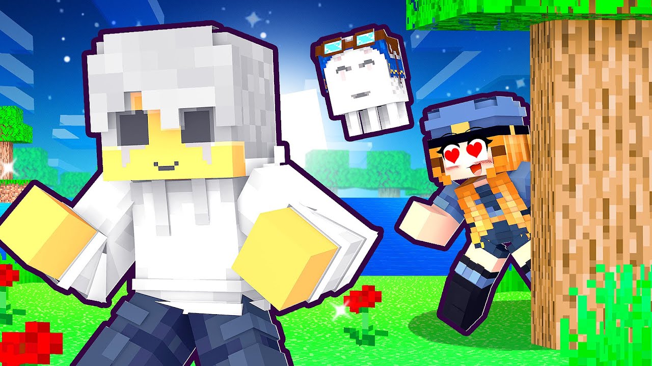 GAROTA POLICIAL se APAIXONOU pelo GAROTO GHAST no Minecraft