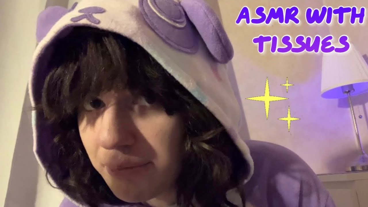 ASMR with tissues (paper sounds) ✨