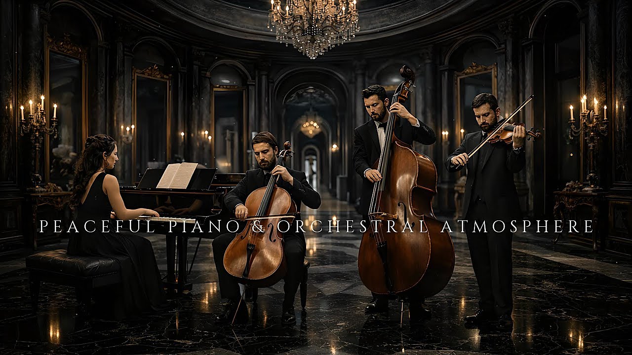 Peaceful Piano & Orchestral Atmosphere | Soft Grand Hall Atmosphere | Orchestral Color
