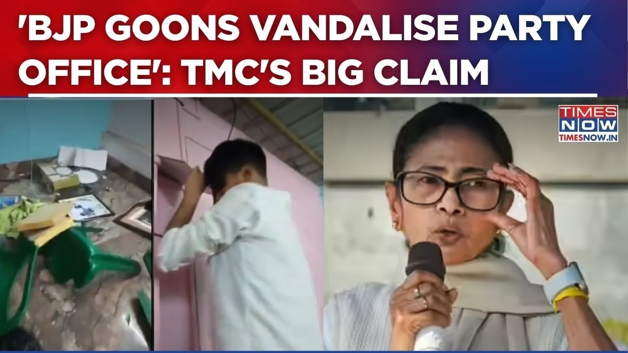 TMC Claims 'BJP Goons Vandalise Murshidabad Office'; Releases Video Of 'Attack' | West Bengal News