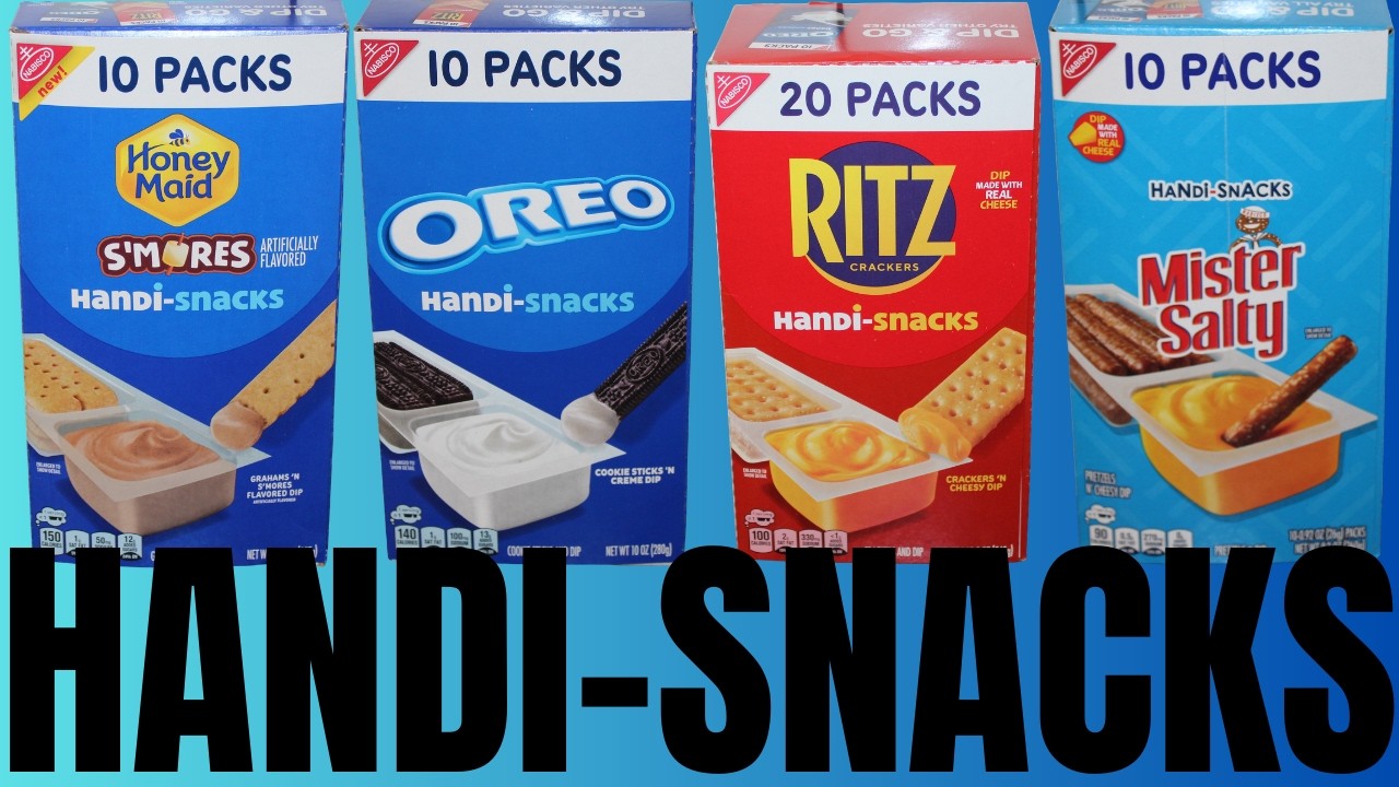 Обзор Nabisco Handi-Snacks: Honey Maid S’mores, Oreo, Ritz Crackers и Mister Salty.