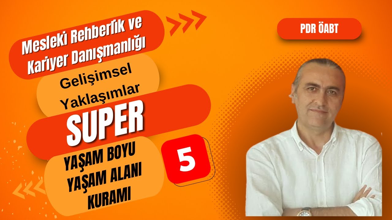 Gelişimsel Kariyer Danışmanlığı: Super Yaşam Boyu-Yaşam Alanı Kuramı V
