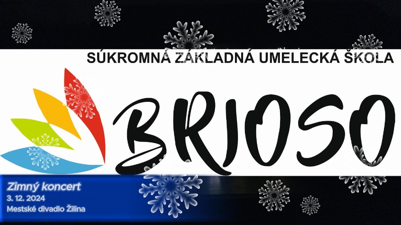 Zimný koncert SZUŠ BRIOSO, Mestské divadlo Žilina 3.12.2024