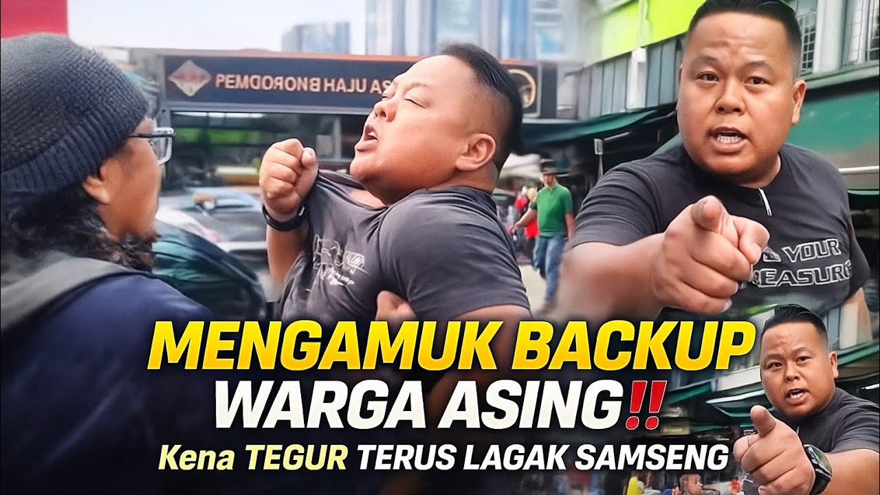 LELAKI TAK PUASHATI SERANG TEAM SURPLUS USTAZ SOPHIAN KETIKA TERJAHAN DI PUSAT BANDAR UTARA SELAYANG
