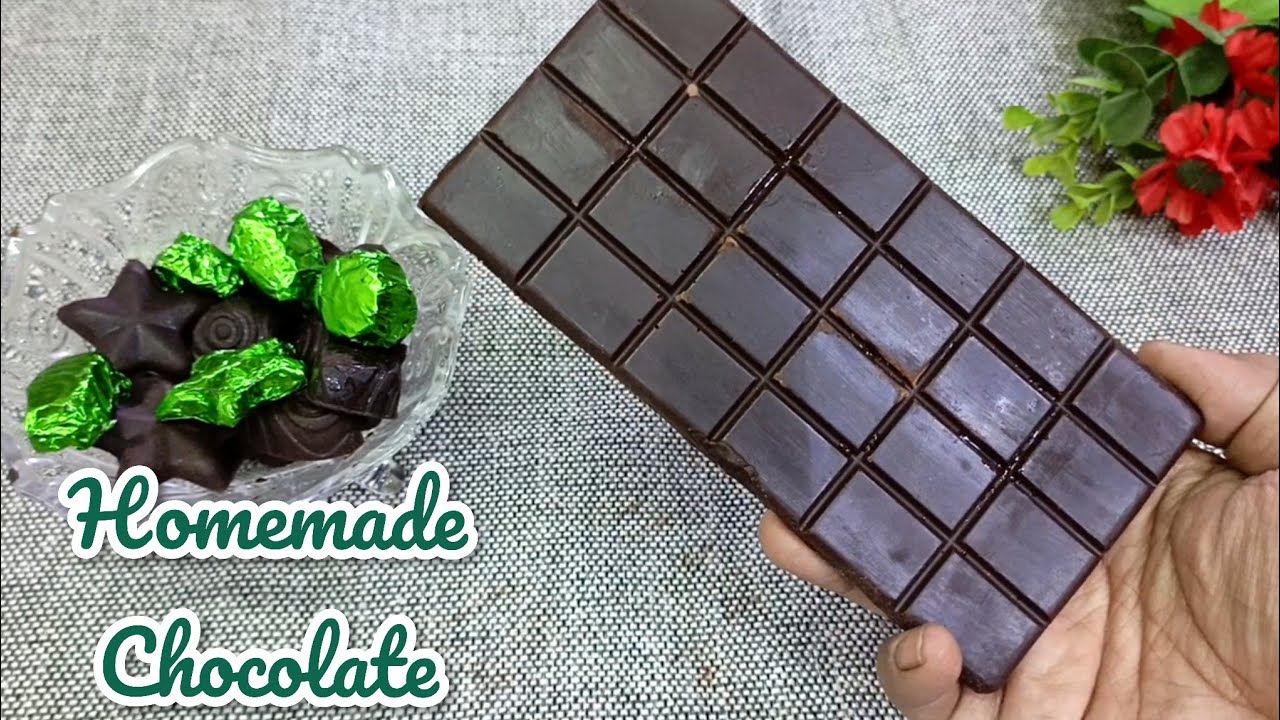 Homemade Chocolate Bar Recipe | Chocolate Banane ka Tarika | How to Make Silky Smooth Chocolate