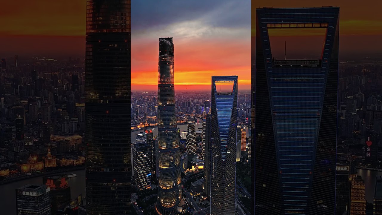 Tallest towers of Shanghai, China