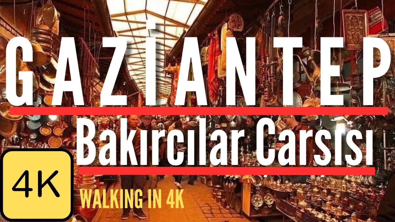 Walk in Gaziantep, Turkey, 4k Resolution Walking Tour.