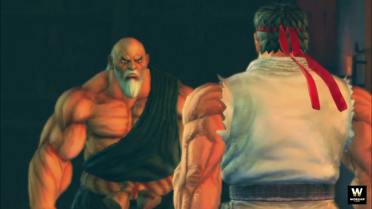Ultra street fighter 4 :Gouken vs Ryu {hard}