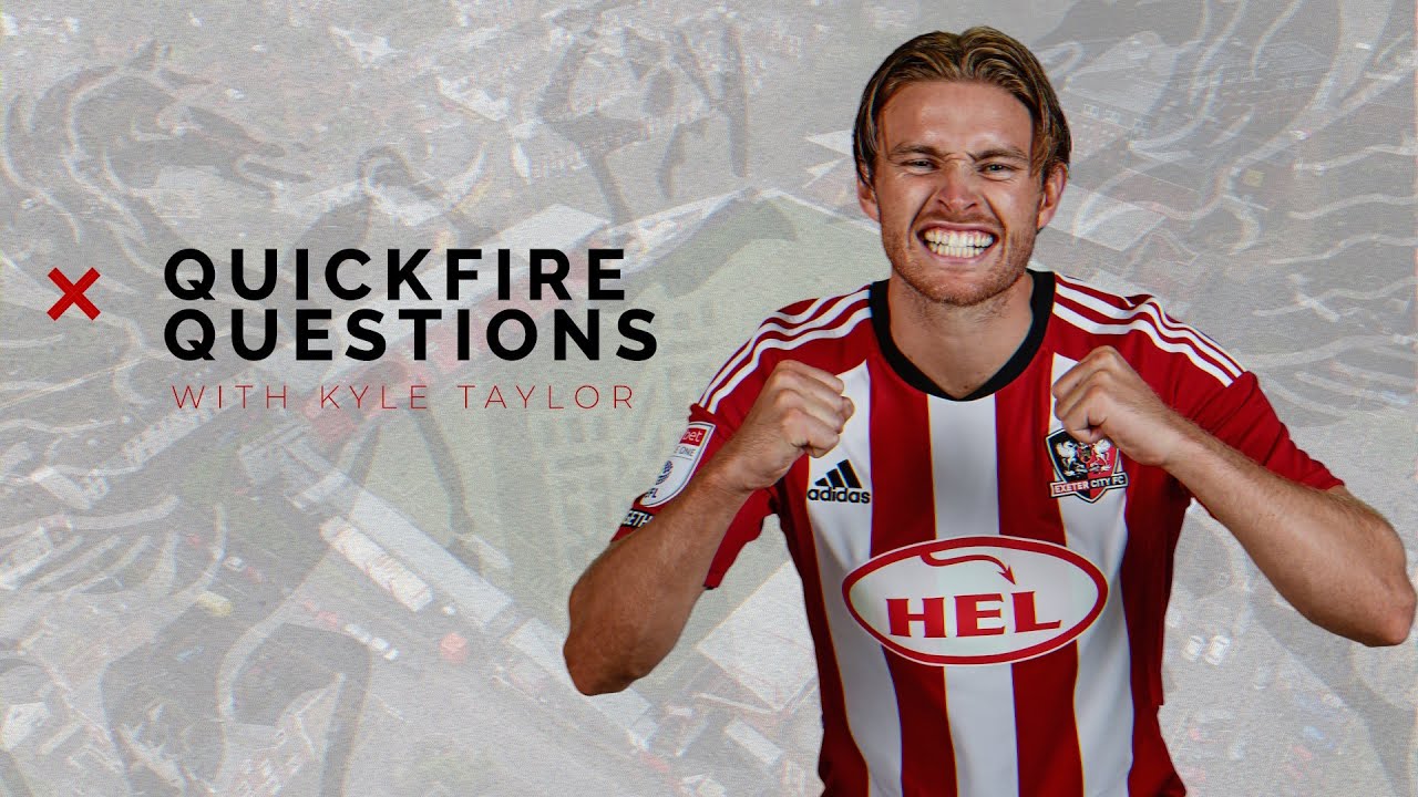💬 Quick fire Questions with Kyle Taylor | Exeter City Football Club
