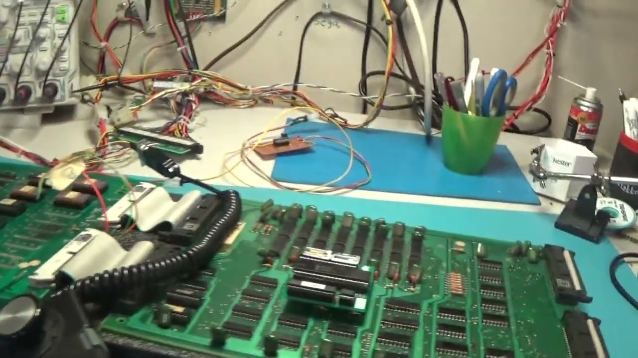 Two For One! Taito Space Invaders 3 PCB Stack & DECO Astro Fighter PCB Set Repair   4-4-2024