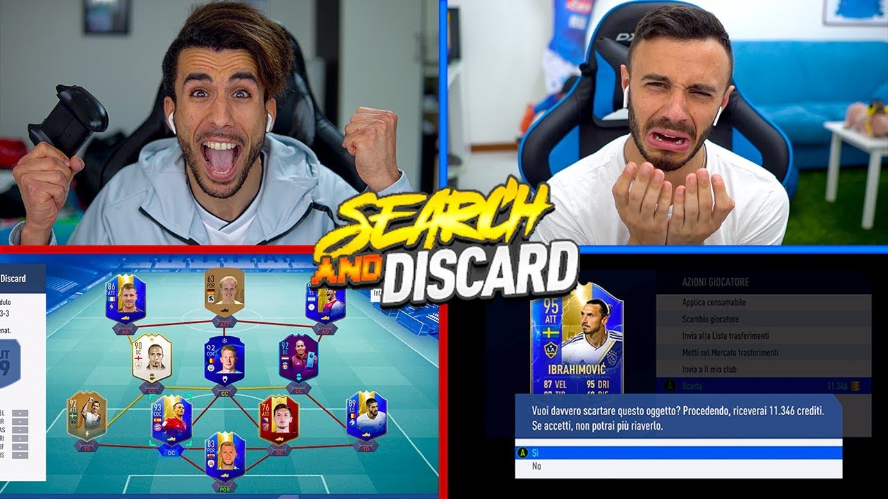 😱 SEARCH AND DISCARD CON I TOTS EPICA vs FIUS GAMER! FIFA 19 [ITA]
