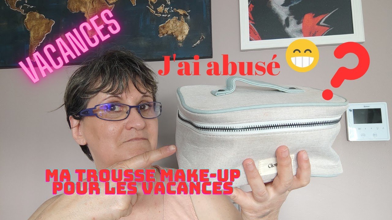 MA TROUSSE MAKE-UP et SOINS EN VACANCES mes indispensables !!!! 😁#vacances#lespassionsdisabelle