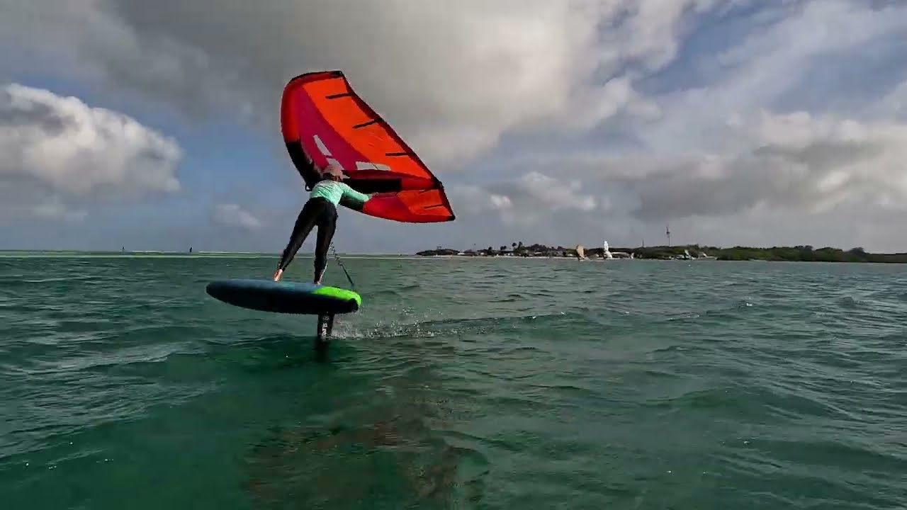 Wingfoiling Bonaire 2026  Day three or four - nobody is counting anymore