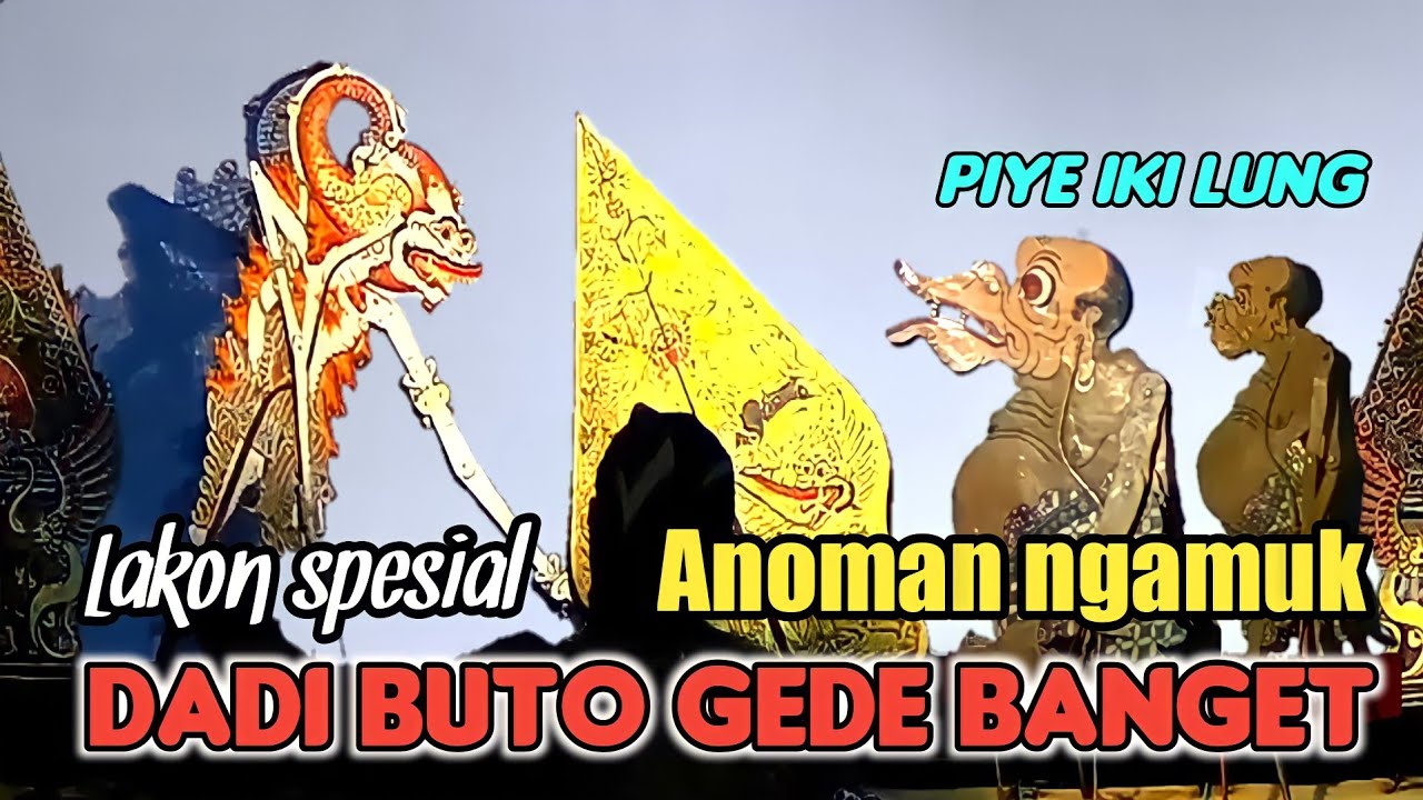 Lakon terbaik !! Anoman ngamuk dadi buto mergo ratune togog mbilung jahat mbasmi poro wanoro