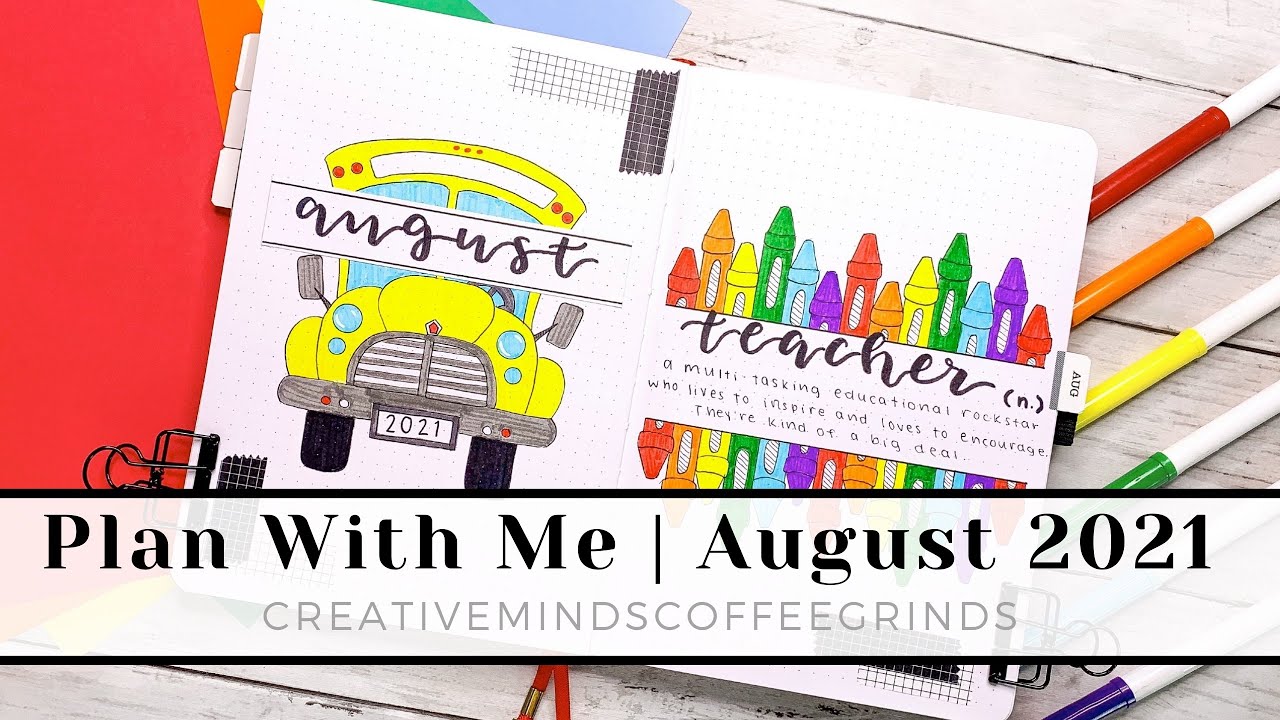 PLAN WITH ME || August 2021 Bullet Journal Setup